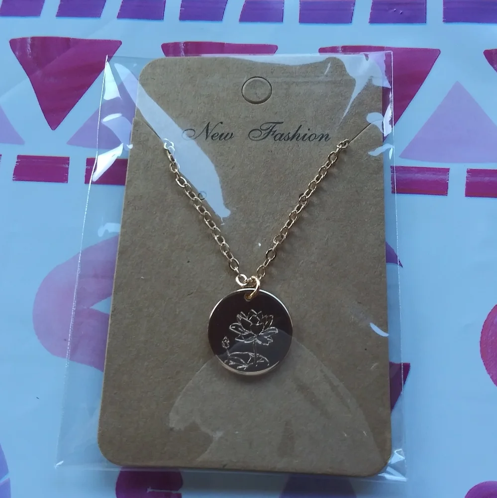Lotus Gold Necklace